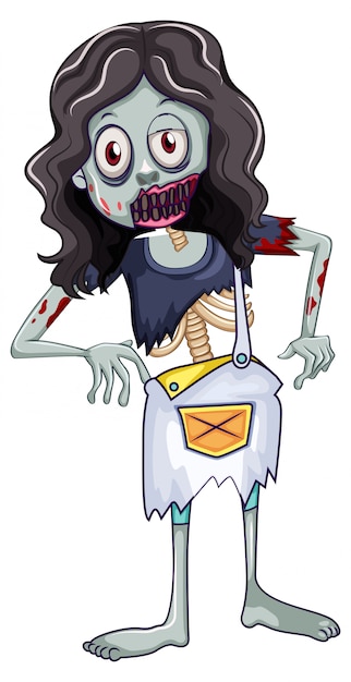 A female zombie