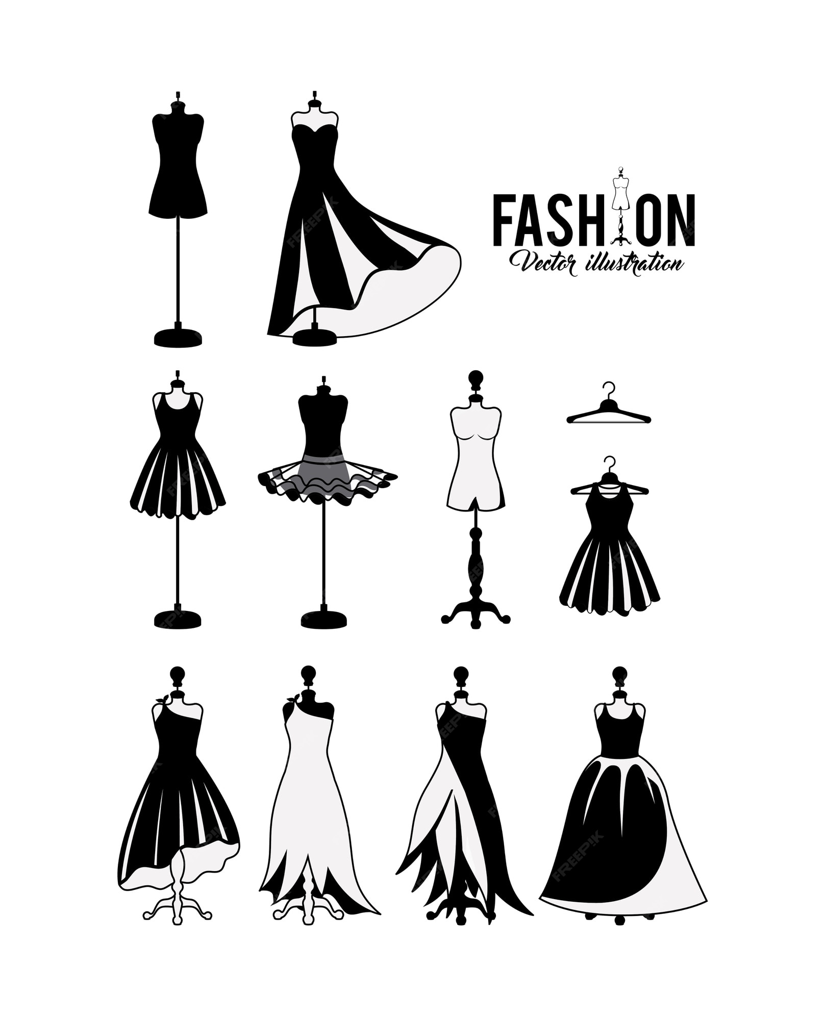 Premium Vector | Feminine fashion design