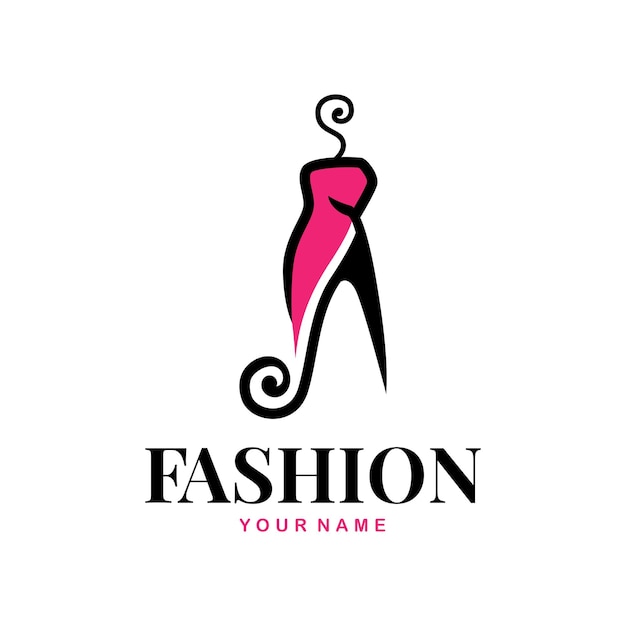 Modello di logo di moda femminile