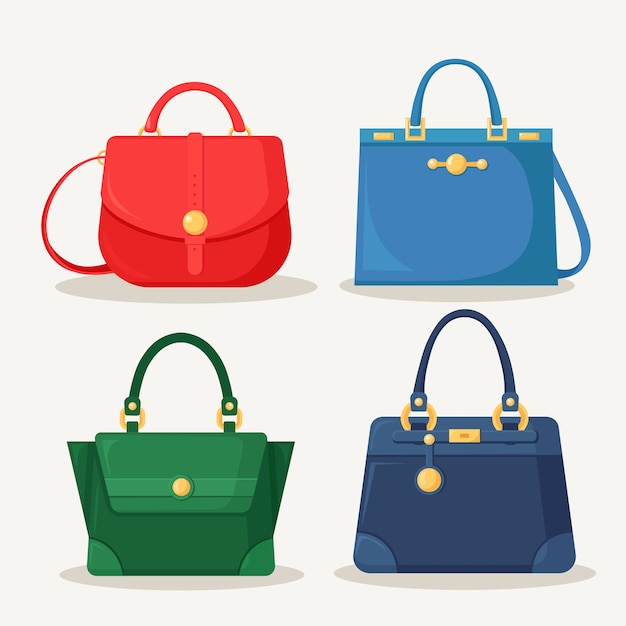 Bags and handbags vector icons | Bags, Vector icons, Handbags