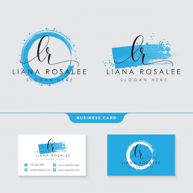 Vector feminine logo collections template