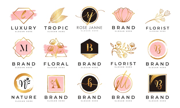 Feminine logo collections