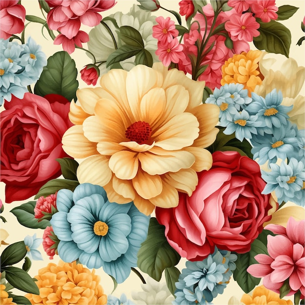 Вектор Женская живопись роза произведение искусства текстильный орнамент печать акварель свадьба романтическая элегантность ткань