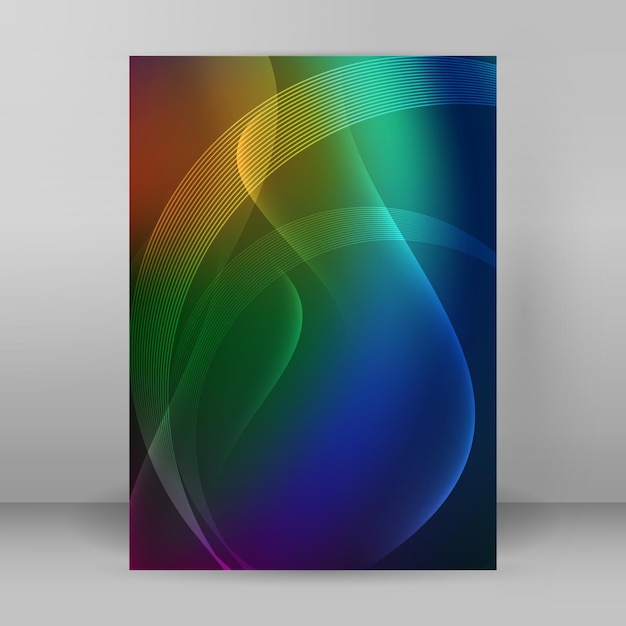 Feminine theme abstract background brochure03