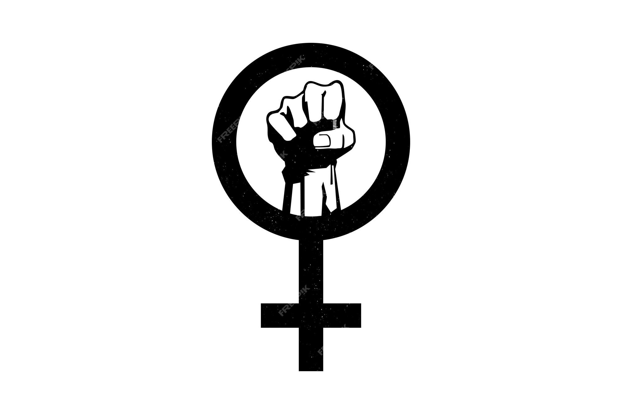 Yes women can symbol female power woman rights Vector Image