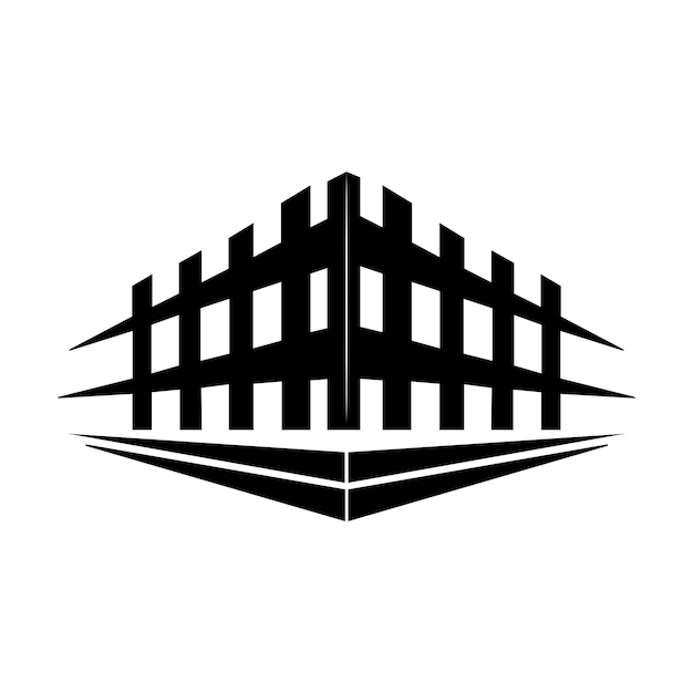 Шаблон векторного логотипа забора