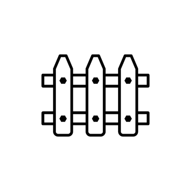 フェンス アイコン ベクトル テンプレート ロゴ トレンディ コレクション フラット デザイン
