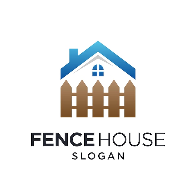 Fence logo with house concept