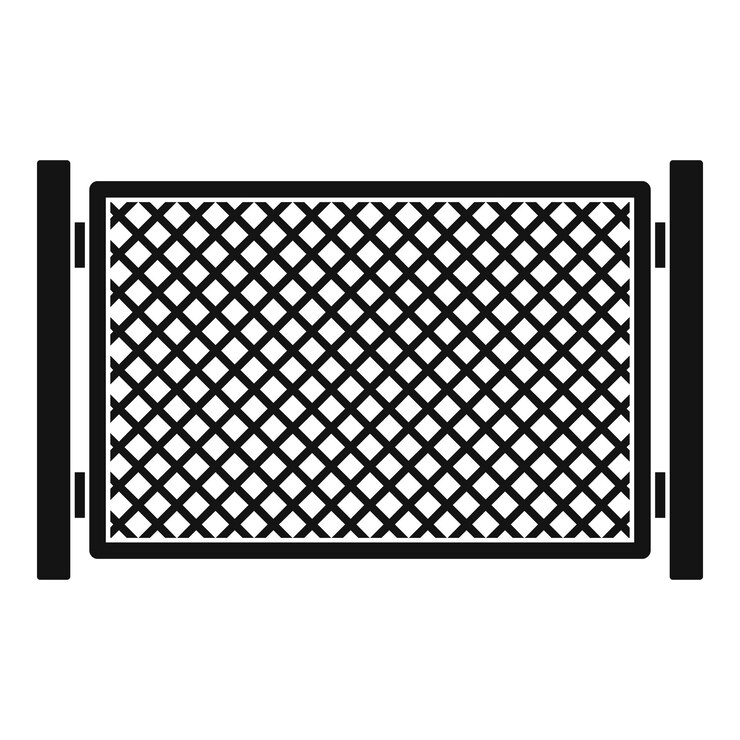 वेक्टर fence in town icon simple illustration of fence in town vector icon for web