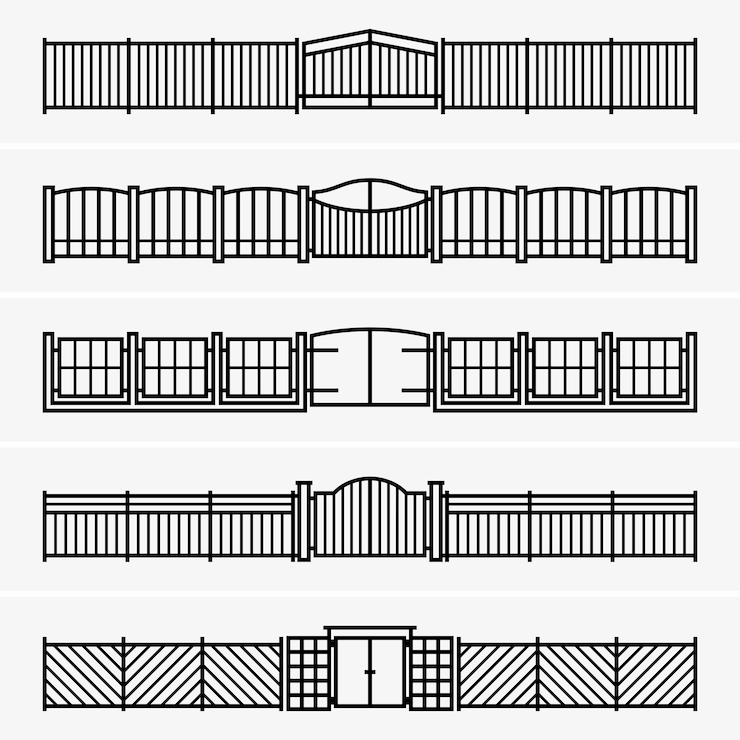 Vector fencing and gates
