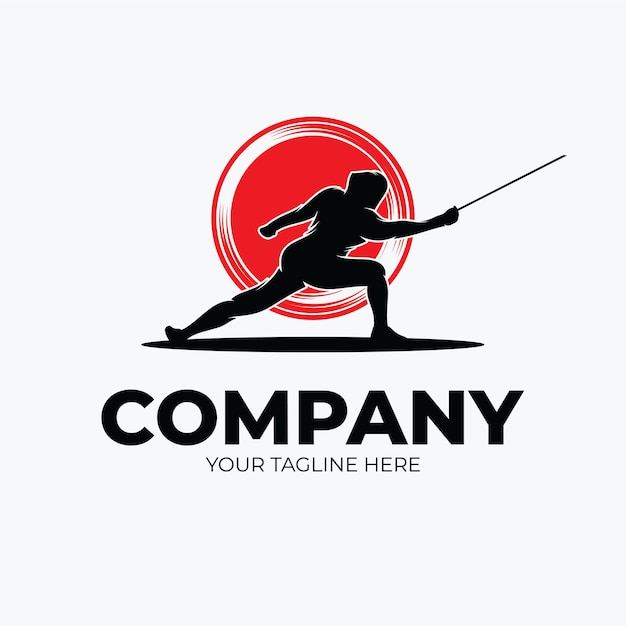 Fencing sport logo design inspiration