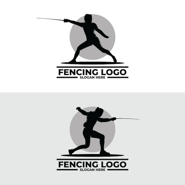 Fencing sport logo design inspiration