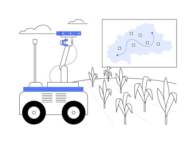 Vector fenotypering robots geïsoleerde cartoon vectorillustraties