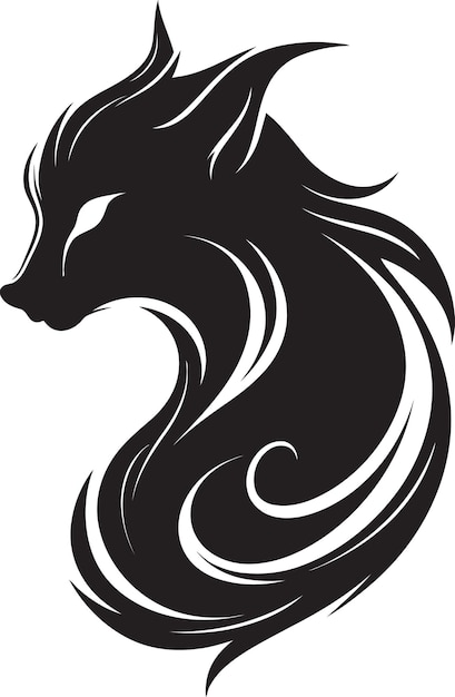 Vector feral vigor wolf icon nightwatch sentinel wolf logo