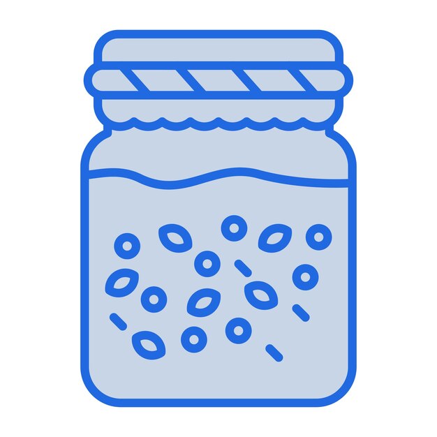 Ferment Blue Tone Illustration