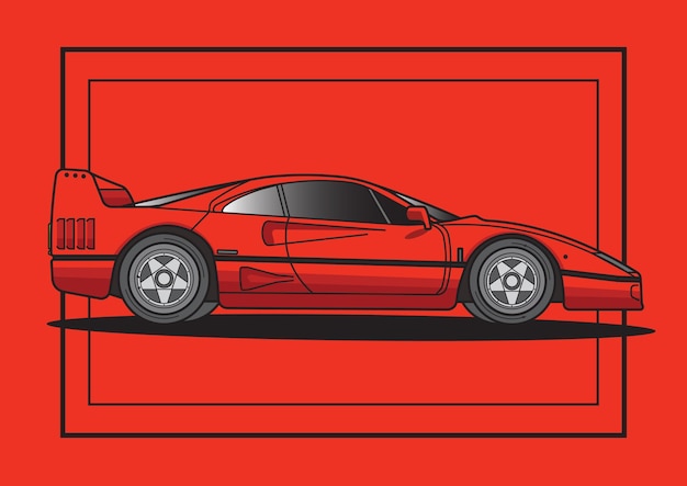 Vettore ferrari f40