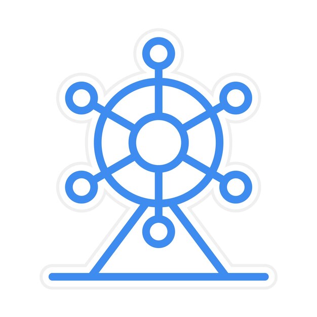 ferris wheel vector illustration