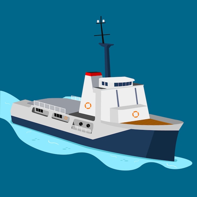 Ferry Ship Vector