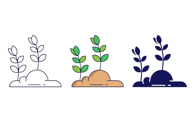 fertile soil vector icon