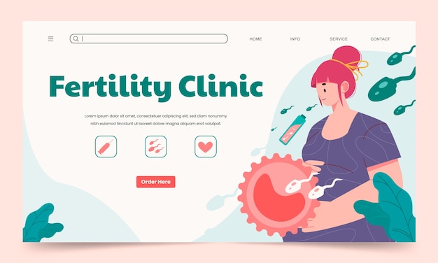 Fertility clinic template design