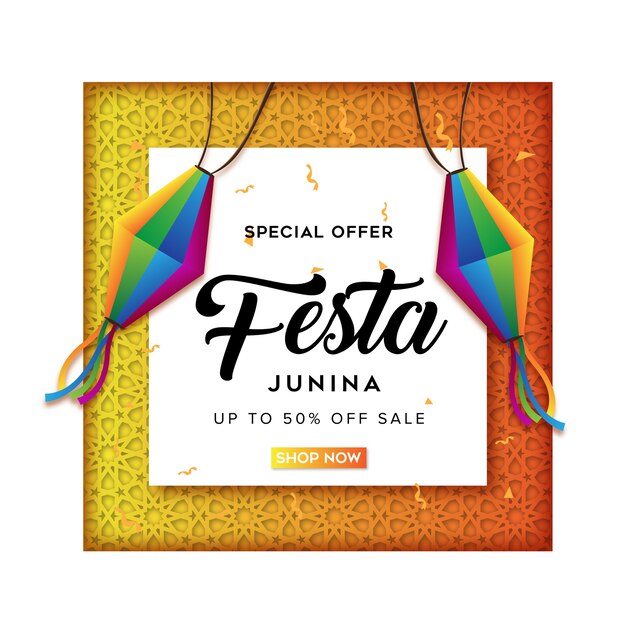 Фоновый шаблон Festa Junina