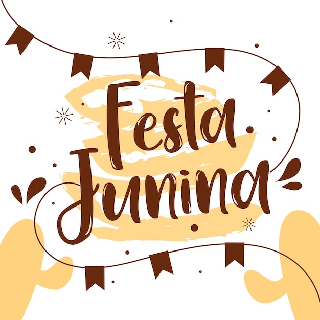 Festa junina banner template collection Premium Vector