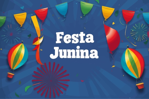 festa junina бразилия обычно сделанная из цветной бумаги иллюстрация