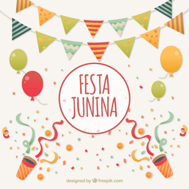 Vector festa junina celebration background