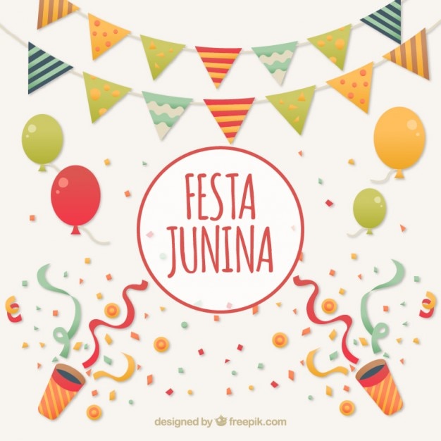 Вектор festa junina празднование фон