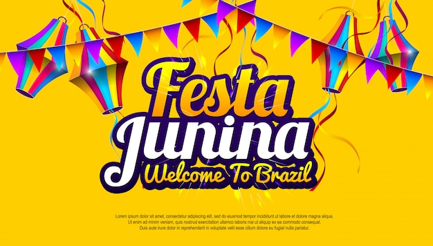 Festa junina colorful baner design