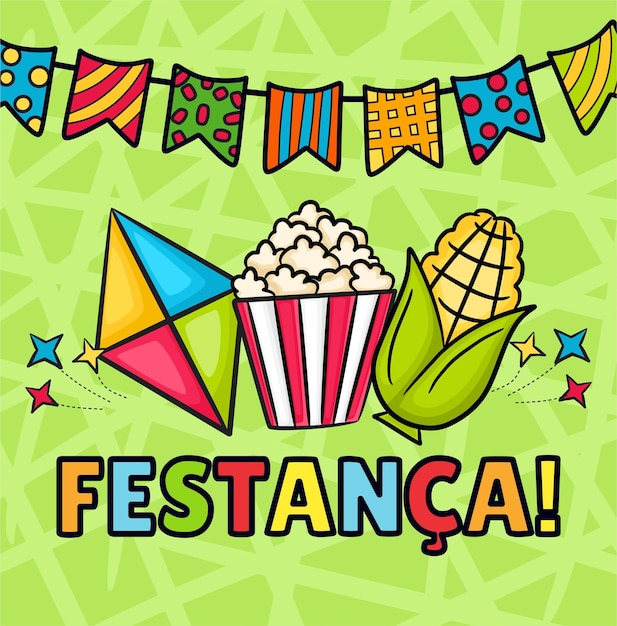 Festa Junina colorful banner