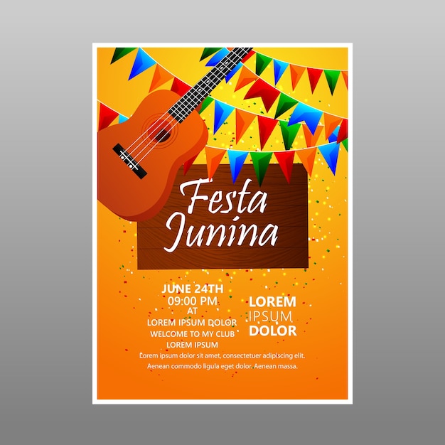 Festa junina flyer design