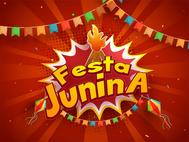 Festa junina, sfondo di vacanza.