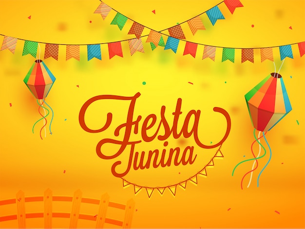 Festa junina, holiday background.