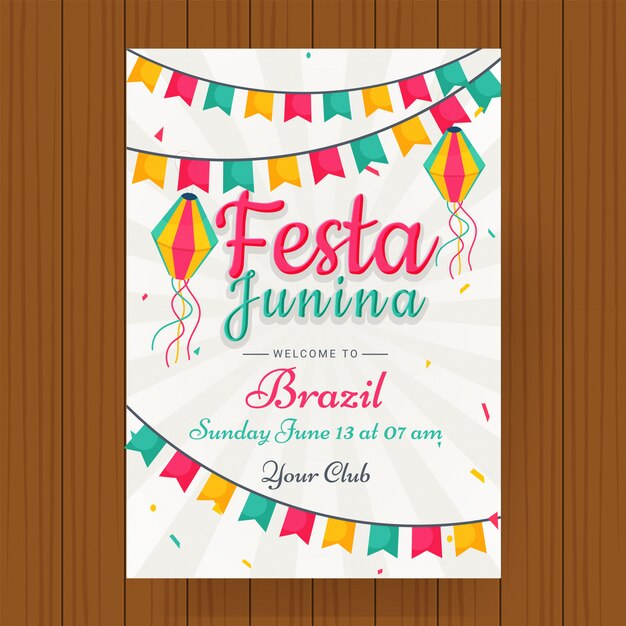 Festa Junina Holiday Background.