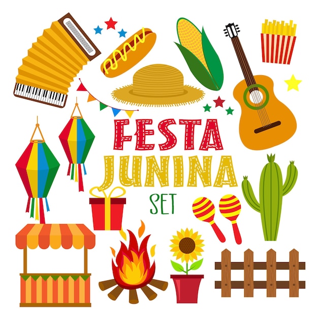 Набор иконок Festa junina