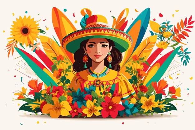 festa junina illustration june party brazil costume illustration