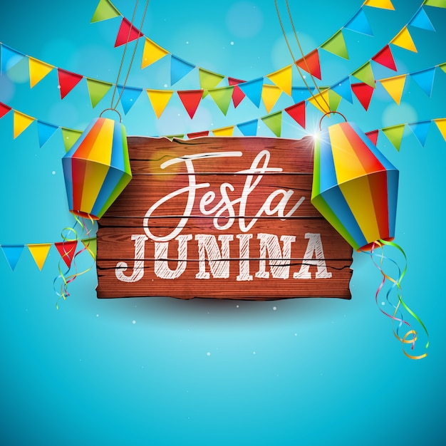 Vettore illustrazione di festa junina