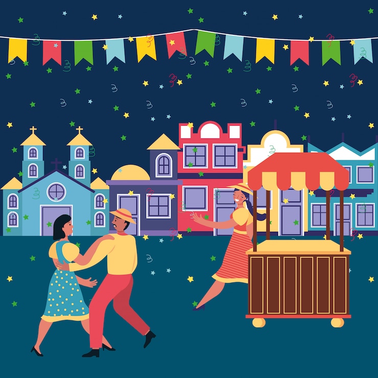 Вектор иллюстрация festa junina