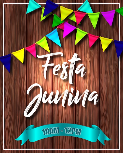 Vettore illustrazione di festa junina