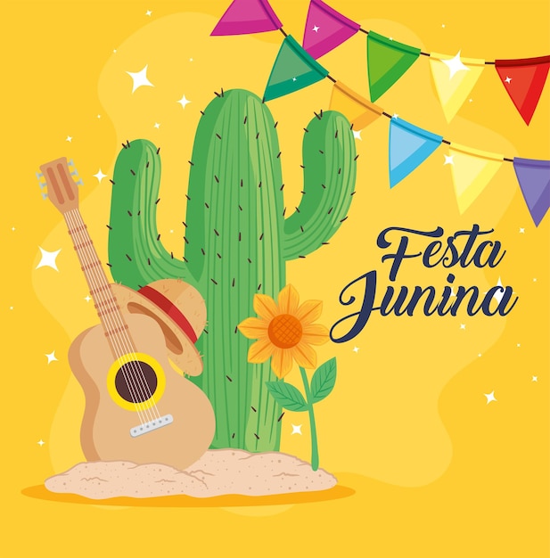 Festa junina lettering poster