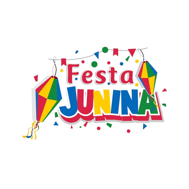 Festa junina lettering
