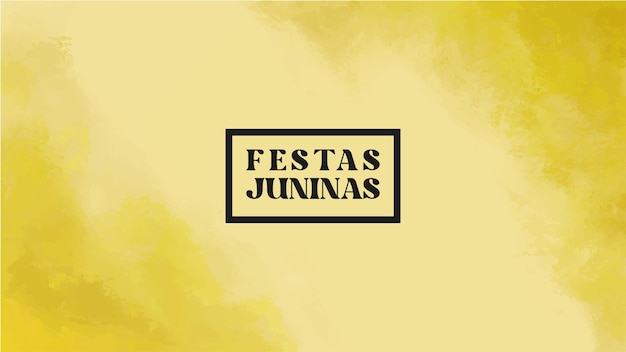 Festa junina party background with abstract watercolor
