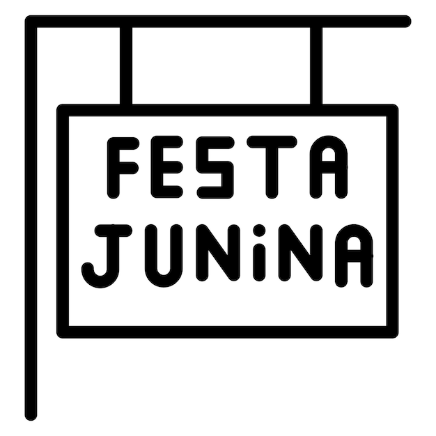 Vettore festa junina immagine vettoriale dell'icona del segno può essere utilizzata per festa juneina