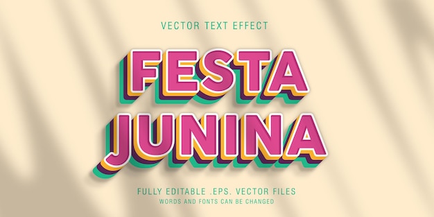 Эффект стиля текста Festa Junina