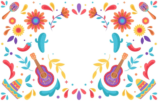 Vector festifity cinco de mayo background art