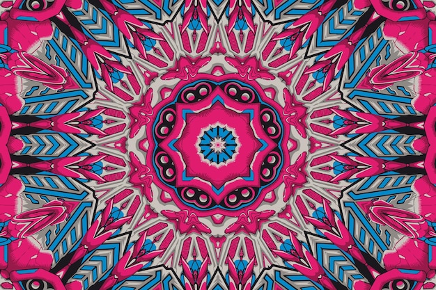 Festival art seamless pattern mandala design ethnic geometric