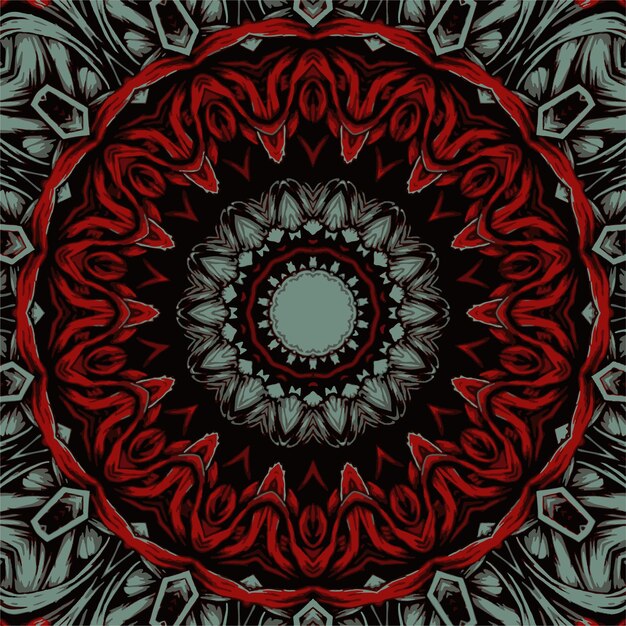 Festival art vector seamless pattern mandala