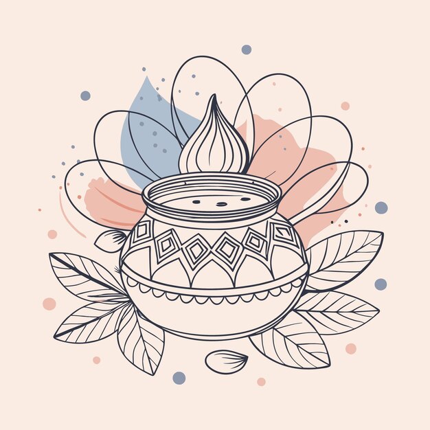 Vector festival of colors holi vector illustration logo