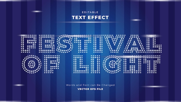 Festival of light 2 text effect